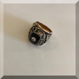 J17. 10K Gold class ring. 